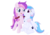 Size: 4092x2893 | Tagged: safe, artist:cyanspark, oc, oc only, oc:malina, oc:starburn, bat pony, pegasus, pony, bow, cute, female, hug, jewelry, mother and daughter, necklace, ocbetes, pigtails, simple background, transparent background