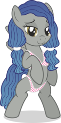 Size: 1000x2000 | Tagged: safe, artist:leopurofriki, oc, oc only, pony, bipedal, clothes, female, lingerie, simple background, solo, transparent background
