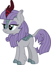 Size: 954x1200 | Tagged: safe, artist:cloudy glow, maud pie, kirin, g4, sounds of silence, cloven hooves, colored hooves, female, kirin-ified, lidded eyes, simple background, solo, species swap, transparent background