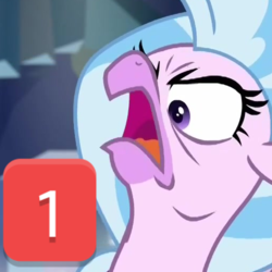 Size: 512x512 | Tagged: safe, edit, edited screencap, screencap, silverstream, g4, what lies beneath, angry, cropped, cute, diastreamies, discord (program), faic, meme, rage, silverrage