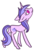 Size: 160x236 | Tagged: safe, artist:starrceline, sea swirl, seafoam, pony, unicorn, g4, commission, female, looking up, simple background, solo, transparent background, ych result