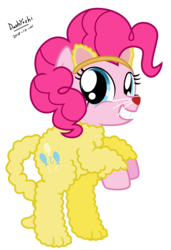 Size: 2800x4096 | Tagged: safe, artist:dashyoshi, pinkie pie, pony, g4, animal costume, clothes, costume, female, high res, mouse costume, simple background, solo, transparent background, vector