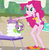 Size: 652x661 | Tagged: safe, screencap, pinkie pie, spike, spike the regular dog, dog, equestria girls, equestria girls specials, g4, my little pony equestria girls: better together, my little pony equestria girls: forgotten friendship, clothes, cropped, drone, female, geode of sugar bombs, legs, male, one-piece swimsuit, paws, pinkie pie swimsuit, swimsuit