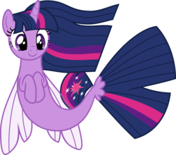 Size: 5000x4396 | Tagged: safe, artist:pilot231, twilight sparkle, alicorn, pony, seapony (g4), g4, surf and/or turf, absurd resolution, belly, clothes, cute, dorsal fin, female, fin, fin wings, fish tail, flowing mane, flowing tail, horn, mare, raised hooves, scales, seaponified, seapony twilight, see-through, simple background, smiling, solo, species swap, swimming, tail, transparent background, twiabetes, twilight sparkle (alicorn), vector, wings