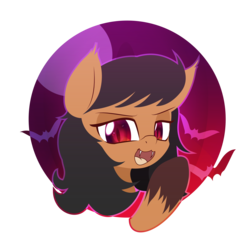 Size: 4250x4250 | Tagged: dead source, safe, artist:an-m, oc, oc only, oc:exxie, bat, bat pony, absurd resolution, fangs, simple background, solo, species swap, transparent background, vector