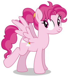 Size: 4000x4549 | Tagged: safe, artist:dragonchaser123, bifröst, pegasus, pony, g4, school raze, absurd resolution, background pony, female, friendship student, looking at you, mare, simple background, solo, transparent background, vector