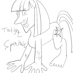 Size: 500x500 | Tagged: safe, artist:mlpmlp, twilight sparkle, g4, 1000 hours in ms paint, fingers, not salmon, wat, what has science done