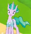 Size: 105x115 | Tagged: safe, gameloft, mistmane, pony, unicorn, g4, cute, faic, happy, mistabetes, picture for breezies, smiling