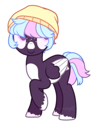Size: 1024x1283 | Tagged: safe, artist:m-00nlight, oc, oc only, oc:prism, pegasus, pony, beanie, hat, male, simple background, solo, stallion, transparent background