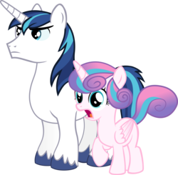 Size: 5454x5355 | Tagged: safe, artist:davidpinskton117, princess flurry heart, shining armor, pony, g4, absurd resolution, father and daughter, female, filly, filly flurry heart, male, older, open mouth, simple background, teenager, transparent background, vector