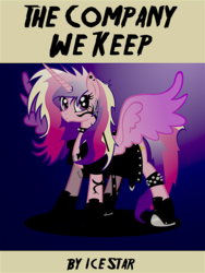 Size: 1161x1541 | Tagged: safe, artist:cartoontiger, princess cadance, pony, fanfic:the company we keep, g4, alternate hairstyle, fanfic, fanfic art, fanfic cover, female, link in description, missing accessory, solo, story included