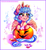 Size: 3725x4012 | Tagged: safe, artist:minamikoboyasy, cozy glow, pegasus, pony, g4, blushing, candy, female, filly, food, halloween, holiday, jack-o-lantern, looking up, pumpkin, smiling, solo