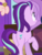 Size: 357x466 | Tagged: safe, screencap, cozy glow, starlight glimmer, pony, unicorn, g4, my little pony: friendship is magic, school raze, butt, cropped, female, glimmer glutes, mare, plot, raised hoof, solo focus, underhoof