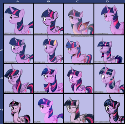 Size: 4285x4245 | Tagged: safe, artist:zsparkonequus, twilight sparkle, alicorn, pony, g4, absurd resolution, female, looking at you, one eye closed, solo, style emulation, twilight sparkle (alicorn), wink