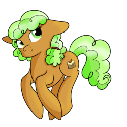 Size: 894x894 | Tagged: safe, artist:rainbowtashie, apple brown betty, pony, g4, apple family member, simple background, solo, transparent background