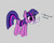 Size: 750x600 | Tagged: safe, artist:lollipony, twilight sparkle, alicorn, pony, g4, no second prances, behaving like a cat, behaving like a dog, bronybait, cute, dialogue, eye clipping through hair, featured image, female, gray background, hungry, i demand noms, mare, mouth hold, nom, plate, pony pet, proper silverware placement, scene interpretation, simple background, smiling, solo, text, twiabetes, twilight cat, twilight dog, twilight sparkle (alicorn)