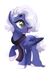 Size: 1219x1613 | Tagged: safe, artist:sugaryicecreammlp, oc, oc only, oc:moonlight, pegasus, pony, clothes, female, mare, scarf, simple background, solo, transparent background