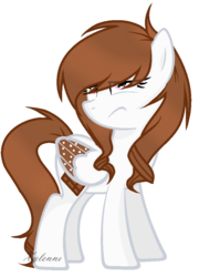 Size: 692x960 | Tagged: safe, artist:xylenneisnotamazing, oc, oc only, oc:chocolate hearts, pegasus, pony, female, mare, simple background, solo, transparent background