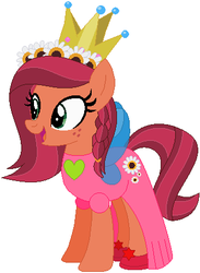 Size: 330x452 | Tagged: safe, artist:firestarartist, artist:user15432, gloriosa daisy, earth pony, fairy, fairy pony, pony, equestria girls, g4, base used, clothes, crown, dress, equestria girls ponified, fairy costume, fairy princess, fairy princess outfit, fairy wings, halloween, halloween costume, hasbro, hasbro studios, holiday, jewelry, ponified, princess costume, regalia, shoes, solo, wings