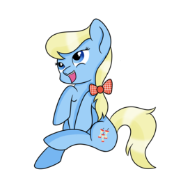 Size: 3000x3000 | Tagged: safe, artist:rainbowtashie, apple cider (g4), earth pony, pony, g4, apple family member, background pony, bow, female, hair bow, high res, mare, simple background, solo, transparent background