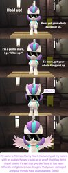 Size: 1920x4851 | Tagged: safe, artist:red4567, princess flurry heart, alicorn, pony, comic:princess punny heart 2, g4, 3d, baby, comic, diaper, motormouth, source filmmaker, sunglasses