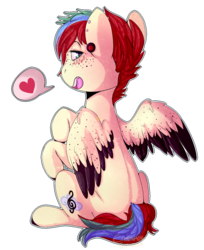 Size: 803x985 | Tagged: safe, artist:cinnamonsparx, oc, oc only, oc:swift melody, pegasus, pony, male, simple background, stallion, transparent background, two toned wings