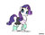 Size: 1320x1020 | Tagged: safe, artist:chano-kun, rarity, pony, unicorn, g4, 80s, ear piercing, earring, female, headband, jewelry, leg warmers, mare, piercing, simple background, solo, white background, workout outfit