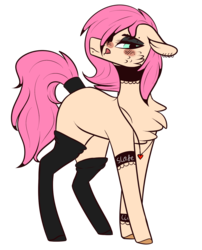 Size: 1181x1465 | Tagged: safe, artist:sweetmelon556, oc, oc only, earth pony, pony, clothes, female, mare, simple background, socks, solo, transparent background