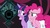 Size: 1920x1080 | Tagged: safe, screencap, pinkie pie, twilight sparkle, alicorn, pony, g4, my little pony: friendship is magic, school raze, evil smile, gates of tartarus, grin, hoof around neck, raised eyebrow, saddle bag, smiling, smirk, tartarus, twilight sparkle (alicorn)