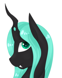 Size: 2000x2496 | Tagged: safe, artist:mynillion, derpibooru exclusive, oc, oc only, oc:anasintha, changeling, changeling queen, changeling queen oc, fangs, female, high res, mare, simple background, solo, transparent background