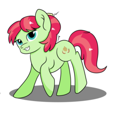 Size: 3000x3000 | Tagged: safe, artist:rainbowtashie, apple dumpling, pony, g4, apple family member, background pony, high res, simple background, solo, transparent background