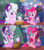 Size: 1920x2159 | Tagged: safe, artist:mandy1412, pinkie pie, starlight glimmer, earth pony, pony, unicorn, every little thing she does, g4, my little pony: friendship is magic, blushing, caption, cute, diapinkes, female, flour, glimmerbetes, kitchen, mare, pot, scene interpretation, twilight's castle