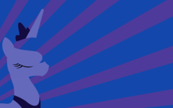 Size: 1920x1200 | Tagged: artist needed, safe, princess luna, alicorn, pony, g4, bust, eyes closed, female, horn, lineless, mare, minimalist, modern art, no mouth, portrait, profile, solo, striped background, wallpaper