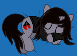 Size: 1279x925 | Tagged: safe, artist:lightningbolt, derpibooru exclusive, pony, unicorn, g4, animated, bed, clothes, eyes closed, gif, hair over one eye, horn, kellin quinn, long sleeves, lying, male, on side, ponified, shirt, show accurate, sleeping, sleeping with sirens, solo, vector