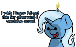 Size: 1280x800 | Tagged: safe, artist:ljdamz1119, trixie, pony, unicorn, g4, context is for the weak, dialogue, female, mane on fire, mare, solo, soot