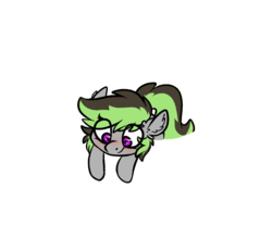 Size: 1314x1087 | Tagged: safe, artist:spoopygander, oc, oc only, oc:elli, pony, blushing, chibi, cute, ear fluff, female, heart eyes, looking down, mare, multicolored hair, outline, simple background, smiling, solo, transparent background, wingding eyes