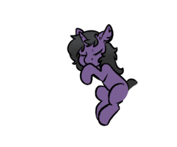 Size: 1314x1087 | Tagged: safe, artist:spoopygander, oc, oc only, oc:rivibaes, pony, unicorn, chibi, cute, ear fluff, eyes closed, female, lying, mare, outline, simple background, sleeping, solo, transparent background