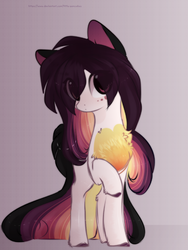 Size: 1600x2128 | Tagged: safe, artist:php146, oc, oc only, oc:ayaka, earth pony, pony, chest fluff, eye clipping through hair, female, looking at you, mare, ponified, solo