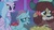 Size: 1920x1080 | Tagged: safe, screencap, ocellus, silverstream, yona, changedling, changeling, classical hippogriff, hippogriff, yak, g4, my little pony: friendship is magic, school raze, bow, chips, cloven hooves, eating, female, food, hair bow, jewelry, monkey swings, nachos, necklace, night