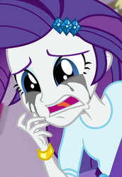 Size: 561x816 | Tagged: safe, screencap, rarity, dance magic, equestria girls, g4, spoiler:eqg specials, bracelet, cropped, crying, female, jewelry, makeup, marshmelodrama, mascara, mascarity, rarity being rarity, running makeup, solo