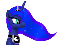 Size: 378x288 | Tagged: safe, artist:platinumdrop, princess luna, pony, g4, female, flockmod, simple background, solo, transparent background