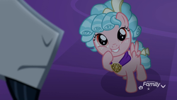Size: 1920x1080 | Tagged: safe, screencap, chancellor neighsay, cozy glow, pegasus, pony, g4, school raze, female, filly, foal, male, solo focus, stallion