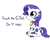 Size: 2729x2191 | Tagged: safe, artist:moozua, rarity, cow, pony, unicorn, g4, bell, bell collar, collar, cowbell, cowified, cute, do it now, ear tag, female, floppy ears, high res, looking up, mare, raribetes, raricow, simple background, sitting, smiling, solo, species swap, text, touch the cow, white background