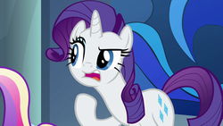 Size: 1280x720 | Tagged: safe, screencap, princess cadance, rarity, g4, school raze