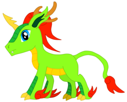 Size: 2039x1648 | Tagged: safe, artist:cryoflaredraco, oc, oc only, kirin, simple background, solo, transparent background