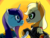 Size: 4800x3600 | Tagged: safe, artist:thebeckmanator, applejack, rarity, earth pony, pony, unicorn, g4, applejack skellington, clothes, crossover, cute, face paint, female, jack skellington, jackabetes, lesbian, looking at each other, makeup, raribetes, sally skellington, ship:rarijack, shipping, the nightmare before christmas, tim burton