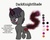 Size: 1310x1040 | Tagged: safe, artist:darkknighthoof, oc, oc only, oc:darkknightshade, pony, unicorn, bedroom eyes, fangs, glowing horn, horn, male, open mouth, raised hoof, reference sheet, simple background, solo, stallion, white background