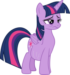 Size: 1024x1091 | Tagged: safe, artist:didgereethebrony, edit, twilight sparkle, alicorn, pony, g4, bags under eyes, belly, fat, fat edit, female, mare, simple background, solo, stretchmarks, transparent background, twilard sparkle, twilight sparkle (alicorn)