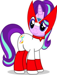 Size: 590x768 | Tagged: safe, artist:4-chap, starlight glimmer, pony, g4, clothes, cosplay, costume, female, mask, megaman x, simple background, solo, transparent background, zero
