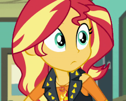 Size: 900x720 | Tagged: safe, screencap, sunset shimmer, equestria girls, equestria girls series, forgotten friendship, g4, animated, blushing, book, cropped, cute, female, geode of empathy, gif, shimmerbetes, solo